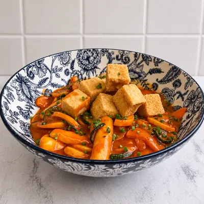 Tteokbokki con tofu, bowl de Pot Asian Casual