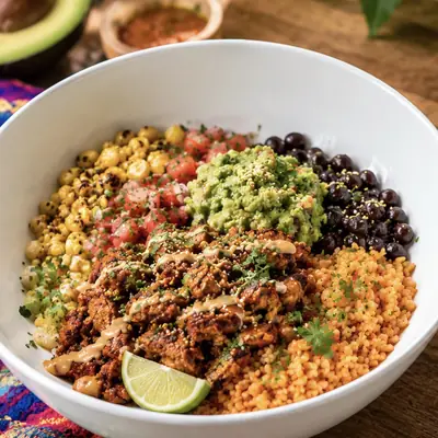 Loto Bowl Mexicano, bowl de Loto Cocina Vegana