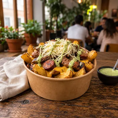 Papas Locas, bowl de Veggie Go Comida Rápida Saludable