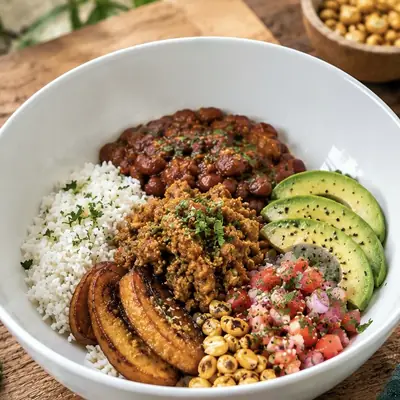 Loto Bowl Criollo, bowl de Loto Cocina Vegana